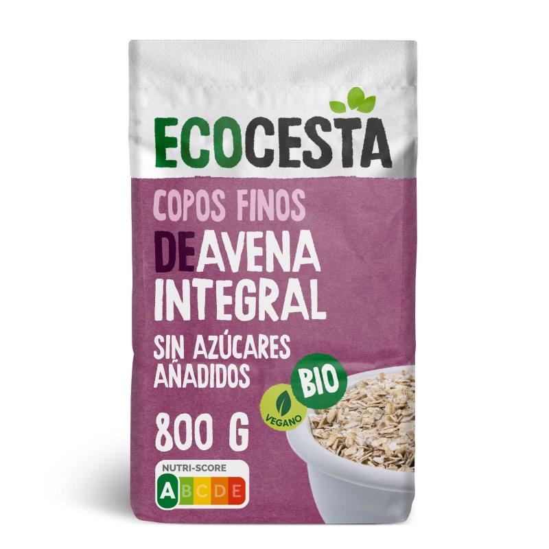 Mjuka flingor av fullkornshavre Bio Ecocesta 800 g
