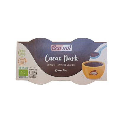 Dessert Cacao Dark Bio Ecomil 2 stuks van 125 g