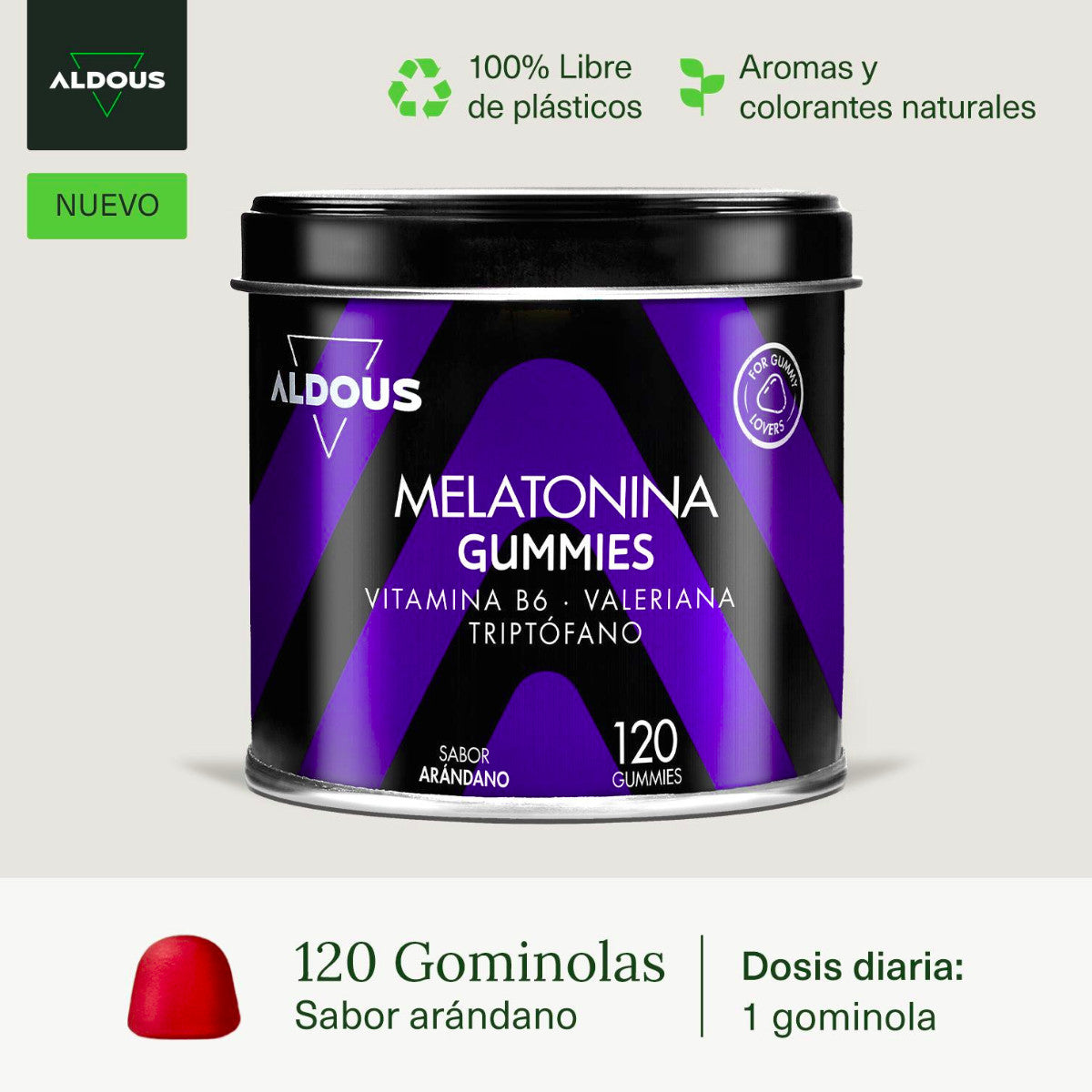 Melatonine in gummies Aldous 120 gummies