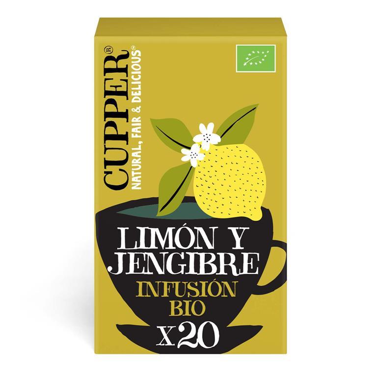 Infusion Supreme Citron et Gingembre Bio Cupper 20 sachets