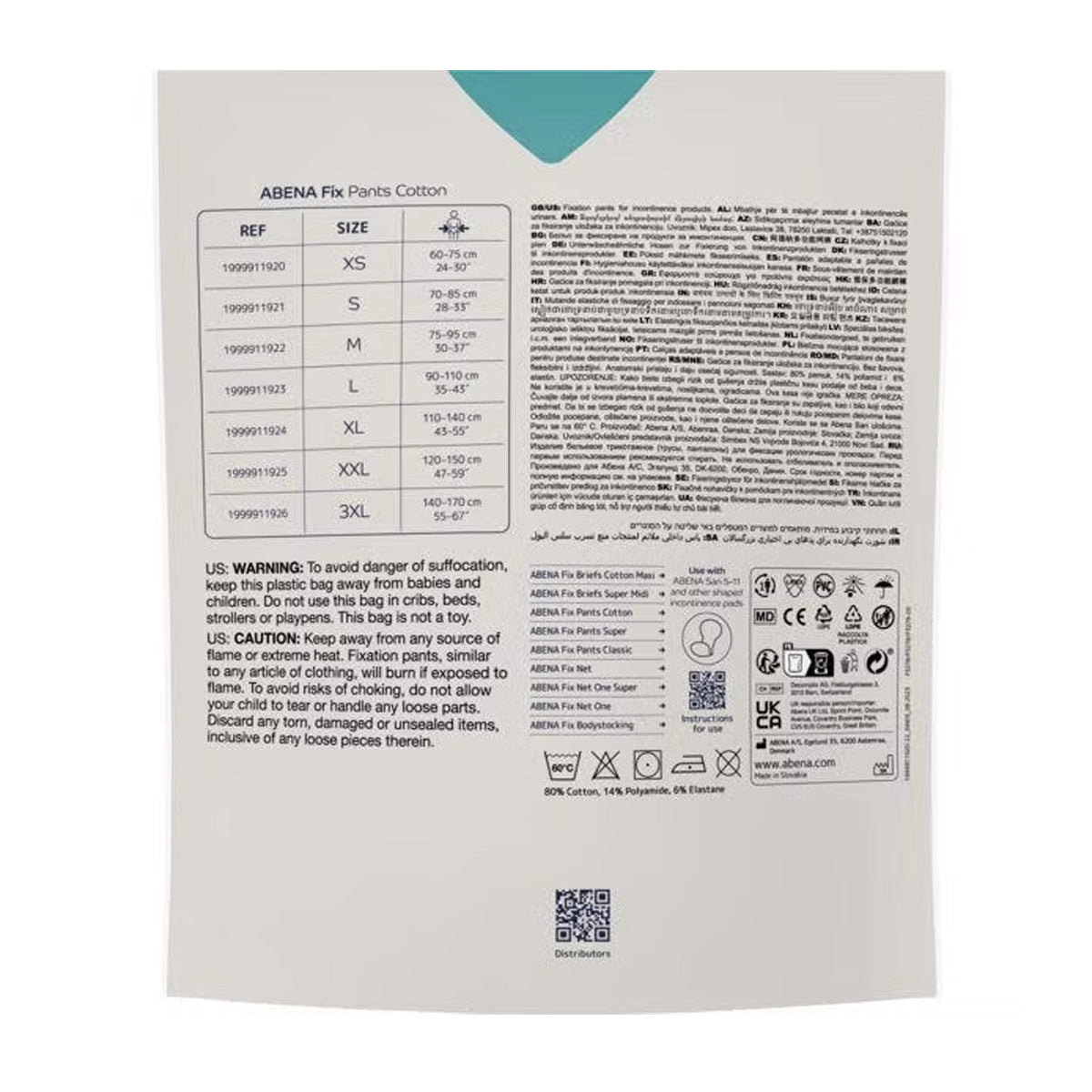 Abena Fix Pants Cotton Incontinence Size M 3 pcs