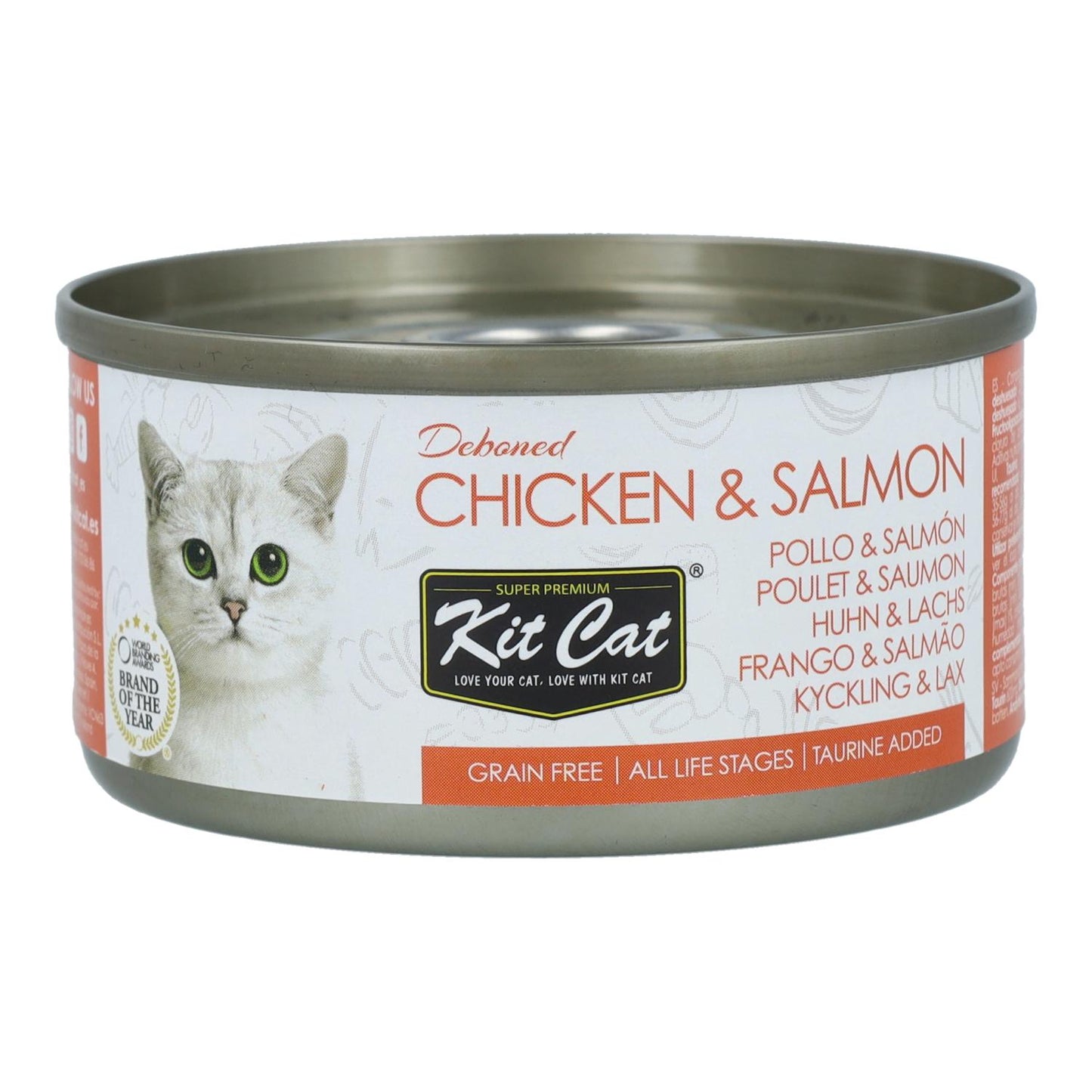 Zestaw Cat Lata Toppers - Kurczak i łosoś 80 g Mokra karma dla kotów w galaretce