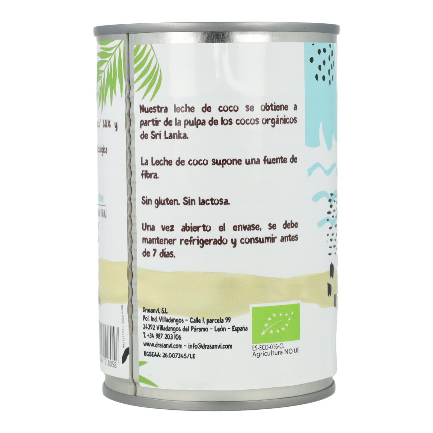 Ekologisk kokosmjölk Ecosana 450 ml