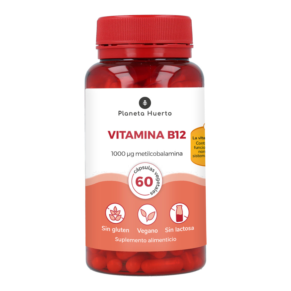 2x-paket vitamin B12 Planeta Huerto 60 kapslar