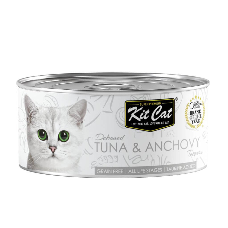 Kit Cat Lata Toppers - Thon & Anchois 80 g Nourriture humide pour chats