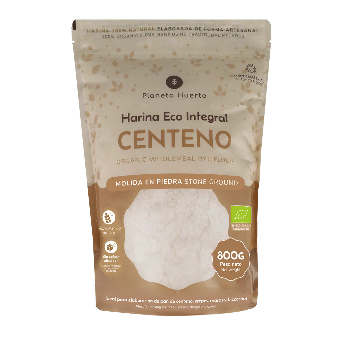 Roggenvollkornmehl Eco Planeta Huerto 800 g