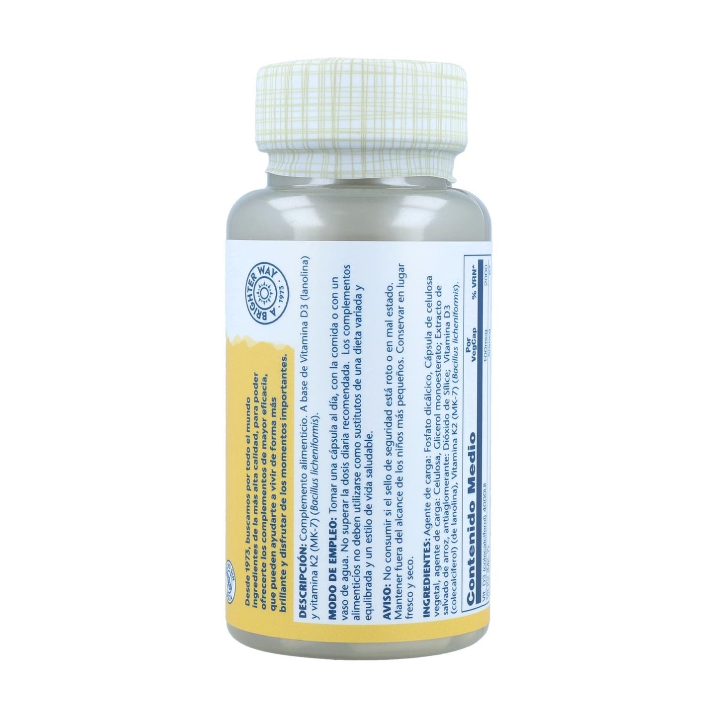 Vitamin D3-K2 Solaray 60 kapslar