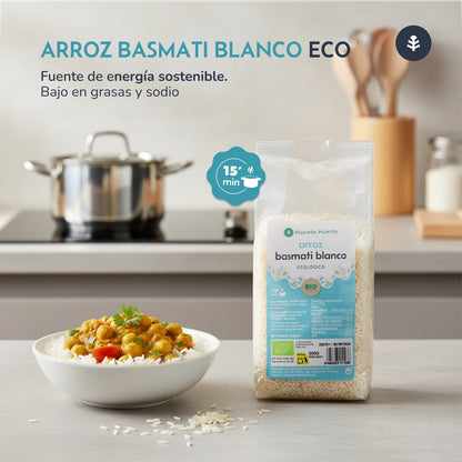 White Basmati Rice ECO Planeta Huerto 500 g