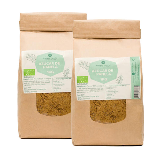 Opakowanie 2 x ECO Planeta Huerto Panela Sugar 1kg