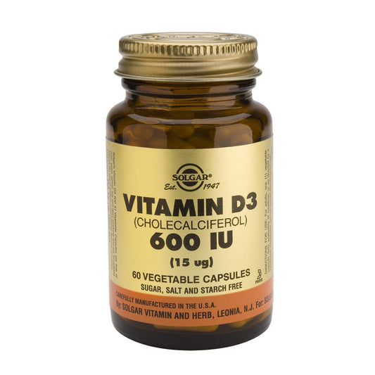 Vitamin D3 600 IU 15 μg Solgar, 60 Vegetable Capsules