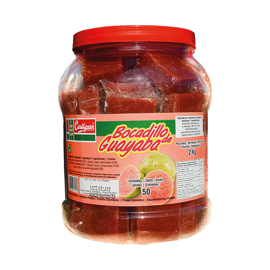50 guavasnacks i bombonera Castipan 2 kg