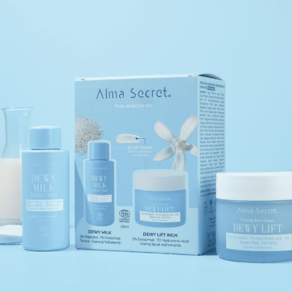 COFFRET : CRÈME DE JOUR DEWY LIFT « RICH » PEAU SÈCHE 50 ML + MINI TONIQUE DEWY MILK 50 ML