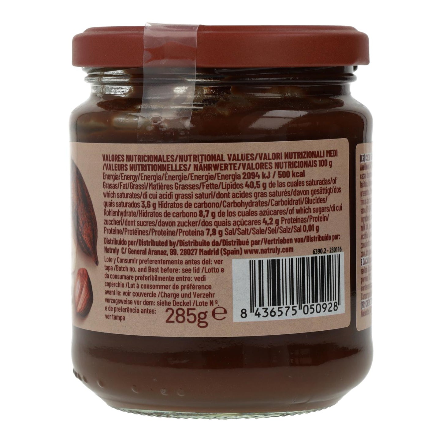 Zestaw 6 sztuk kremu kakaowo-orzechowego Natruly 285 g