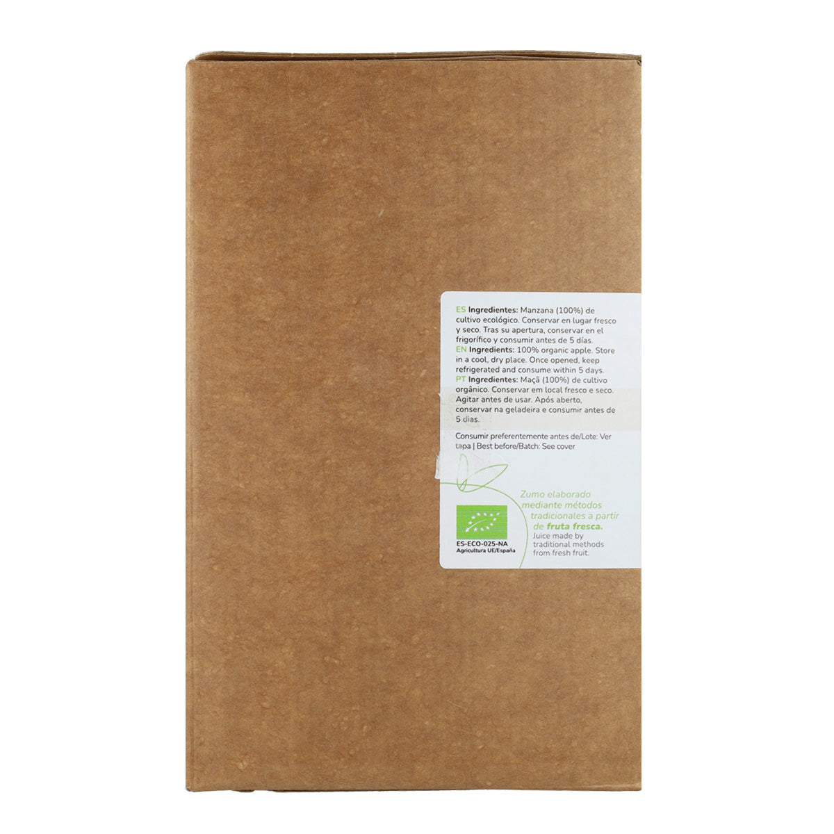 Succo di mela 100% frutta spremuta Eco Bag in Box Planeta Huerto 3 L