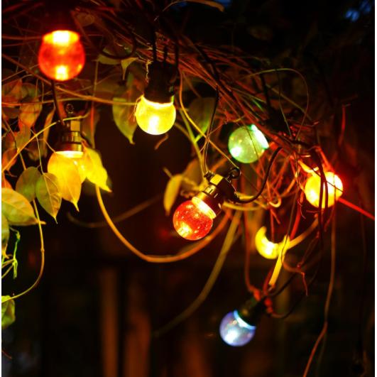 Aigostar 10-bulb LED colour light string, 6W, 8m, indoor and outdoor
