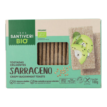 Light and Crispy Organic Buckwheat Toast Santiveri 100 g