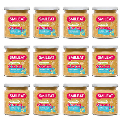 Pack 12x Tarrito Lentejas con Quinoa Ecológico CA CHI TOS Smileat 230g