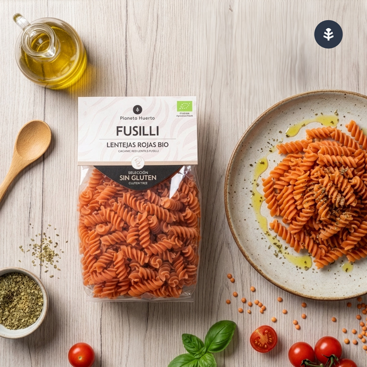 Glutenfreie ECO-Linsenspiralen Planeta Huerto 250 g