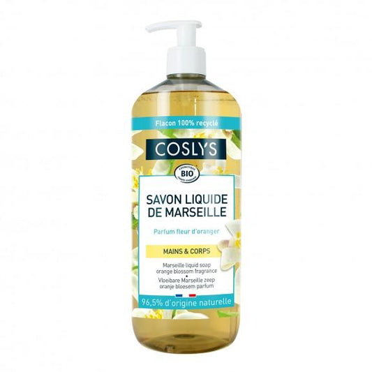 Marseilles tvål med doft av apelsinblom Coslys 1L