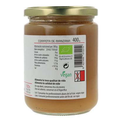 Cal Valls organic apple compote, 400 g