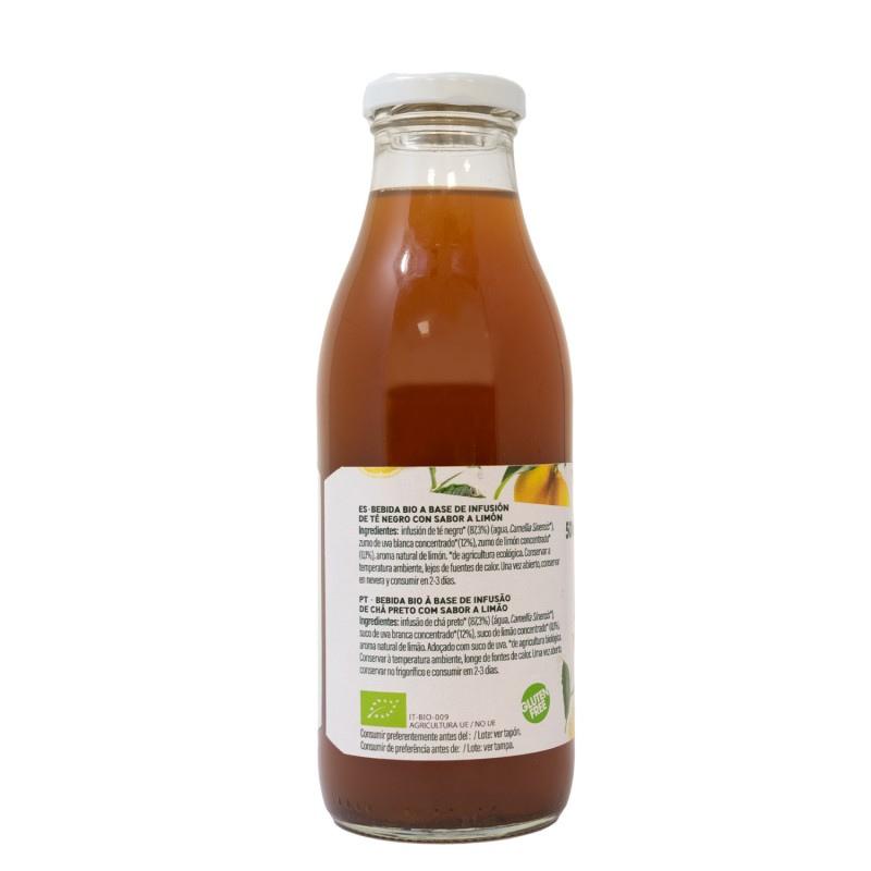 Thé au citron en bouteille en verre bio La Finestra Sul Cielo 500 ml