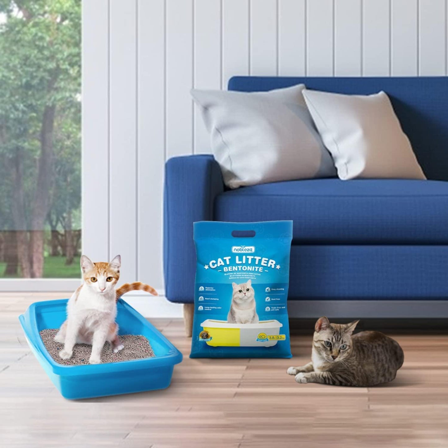 Nobleza Odourless Bentonite Clumping Cat Litter 3.8 L