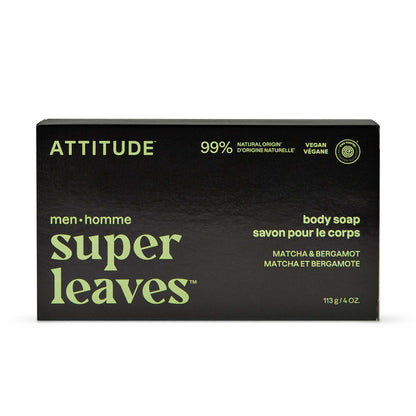 Super Leaves Men Körperseife Matcha & Bergamotte 113 g