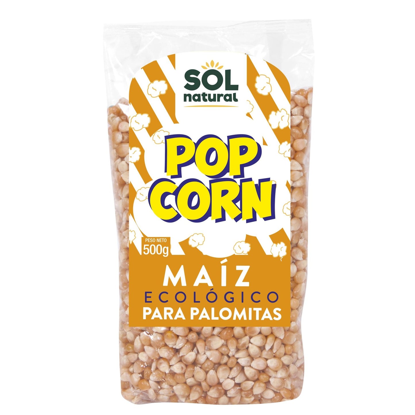 Ekologisk popcornmajs Sol Natural 500 g