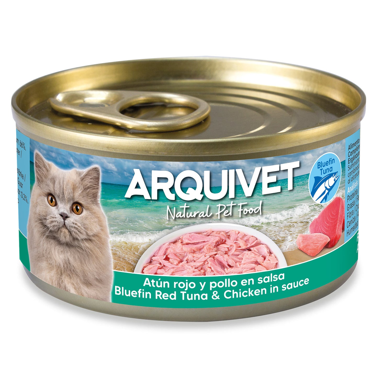 Arquivet red tuna and chicken in sauce 80 g Wet cat food