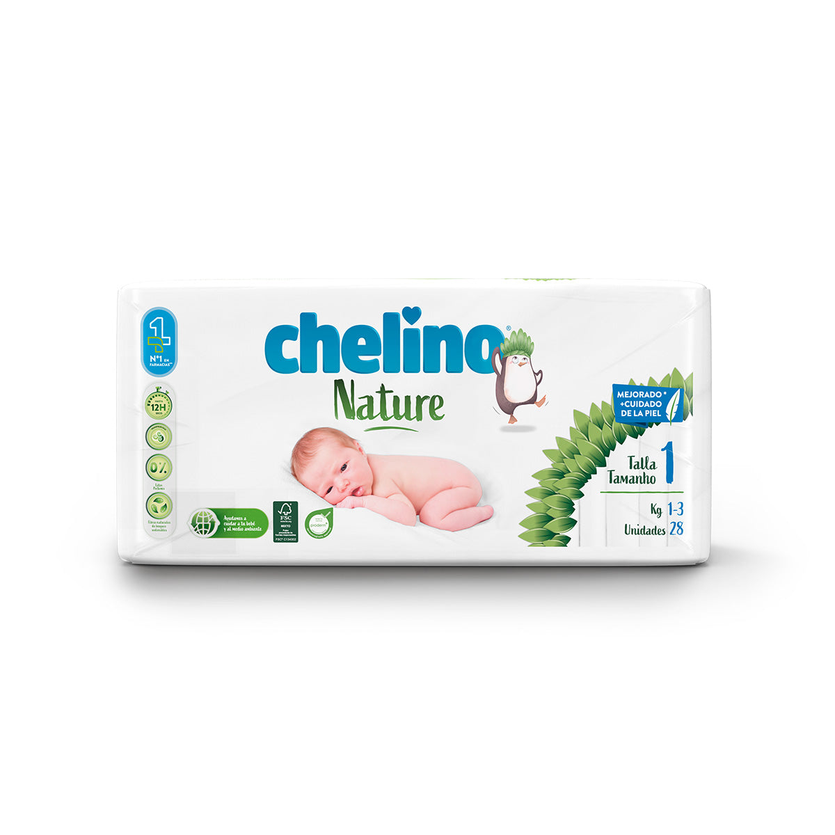 Chelino Nature T1 Nappies 1-3 kg 28 Units