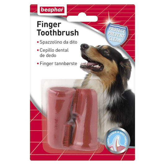 Brosse à dents pour doigt Beaphar, 2 unités