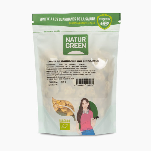 Bio-Kichererbsenflocken Naturgreen, 225 g