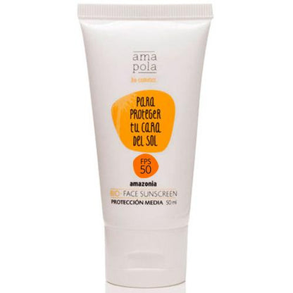 Crema solare viso SPF 50 Amazonia Amapola 50 ml