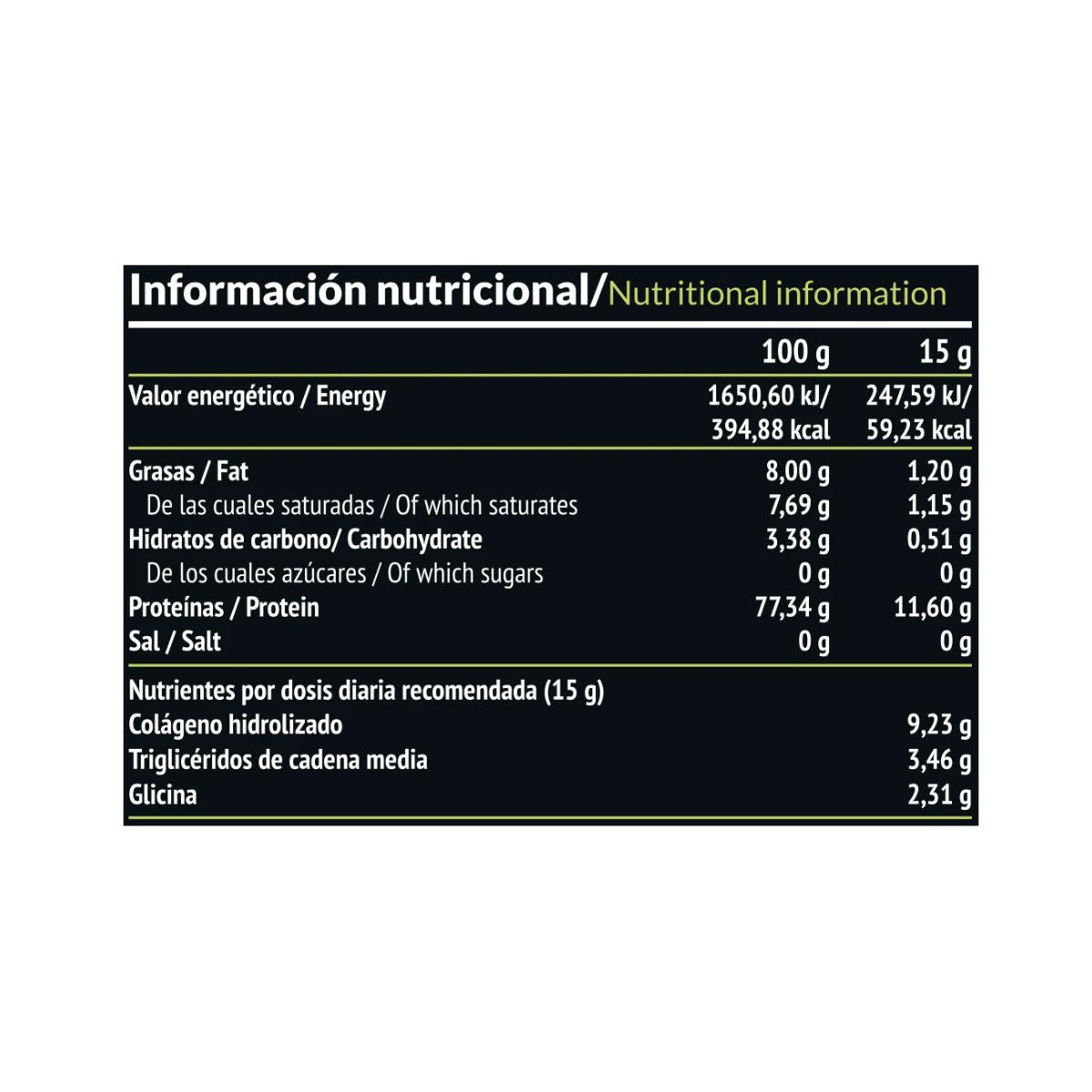 Elisir: Collagene + Olio TCM, 450 g Paleobull Elisir Neutro 450 g