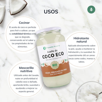 Natives Kokosnussöl ECO Planeta Huerto 1L