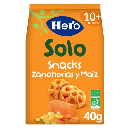 7er-Pack Snacks aus Karotten und Mais Eco 40 g-Hero Solo
