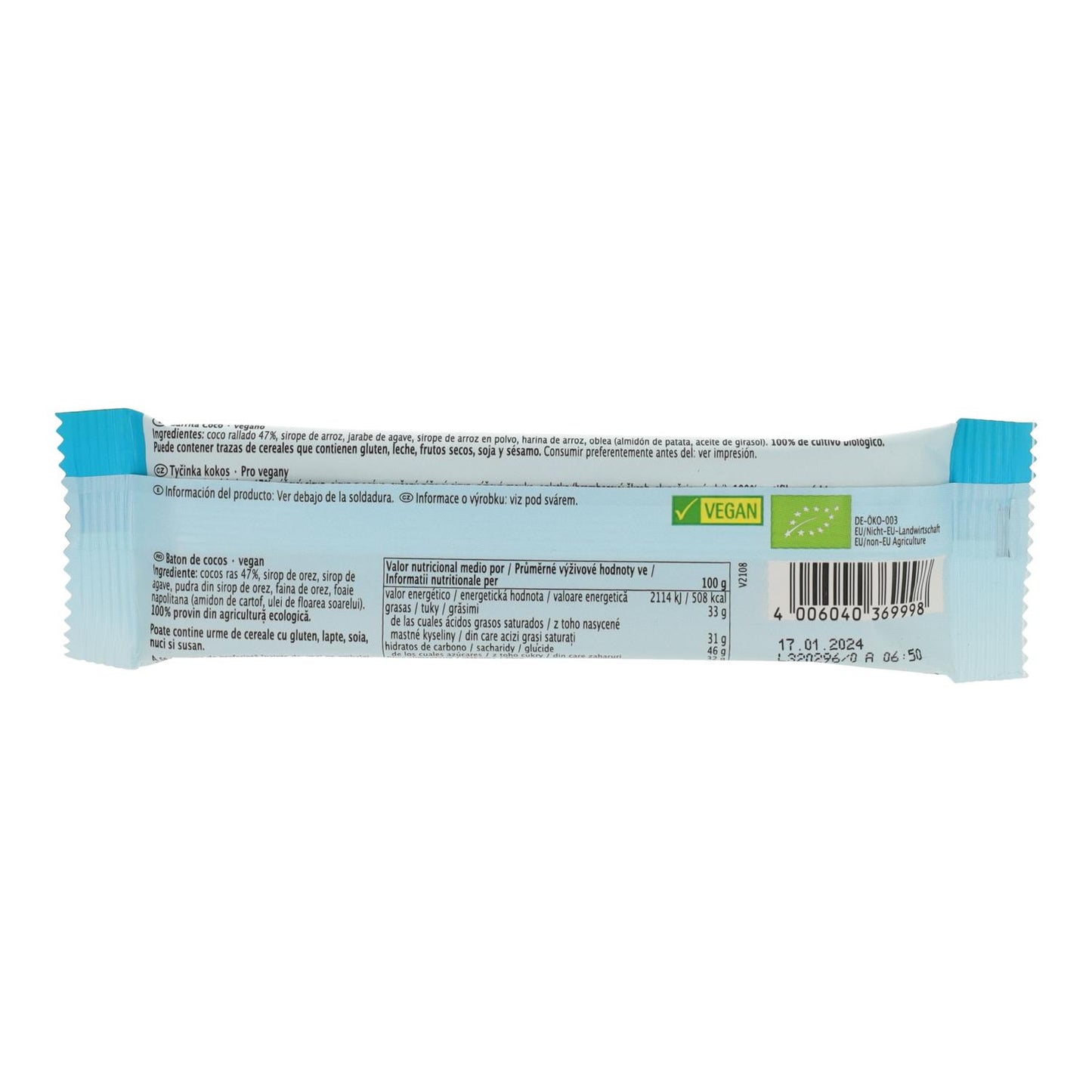 Bio-Kokosriegel Rapunzel 40 g