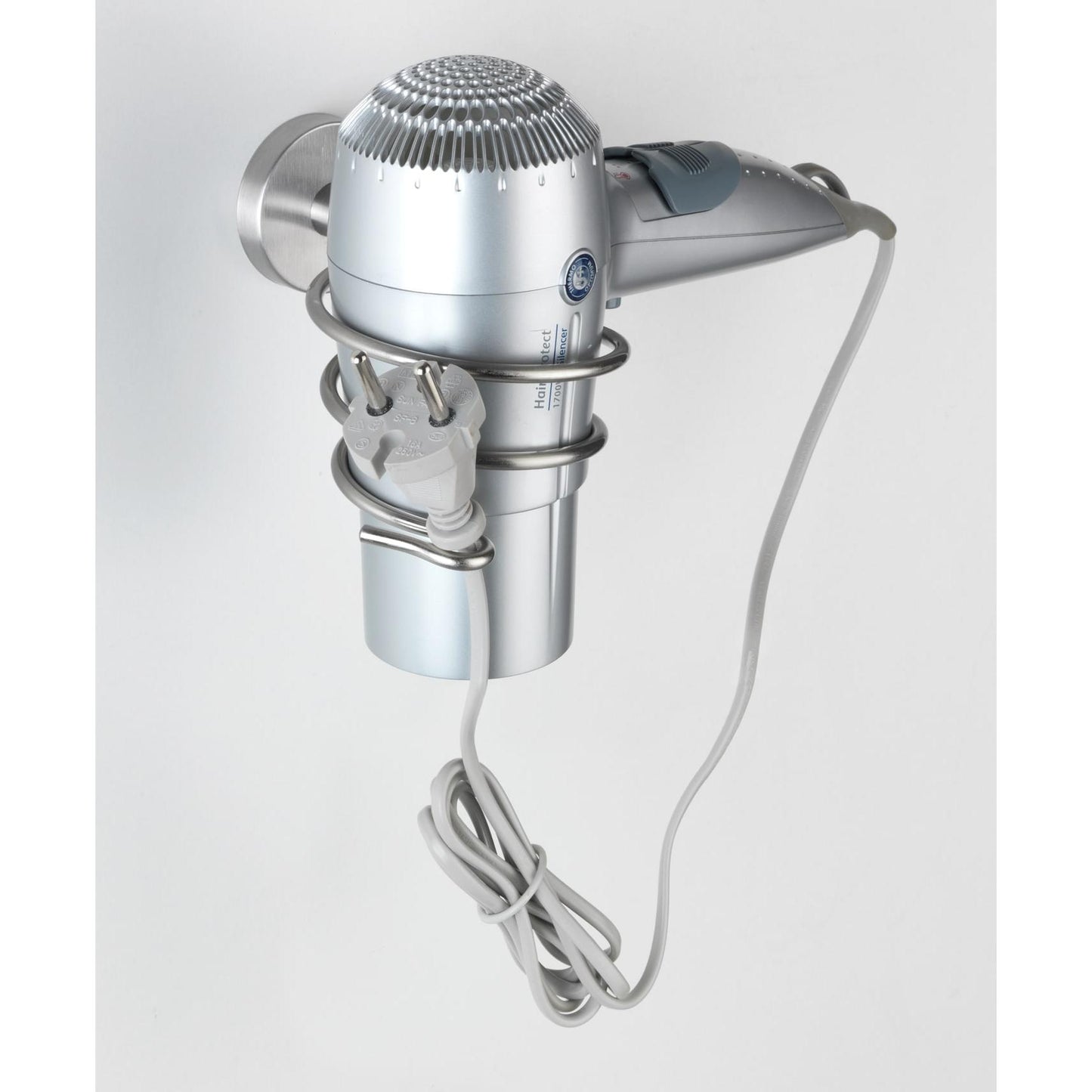 Bosio stainless steel hair dryer holder