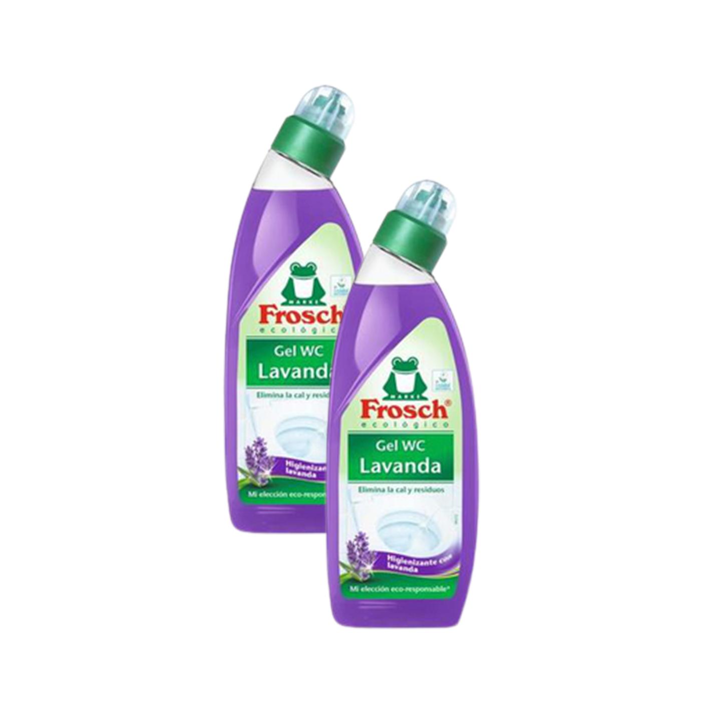 Lavender Eco Frosch toilet cleaner gel, pack of 2 x 750 ml