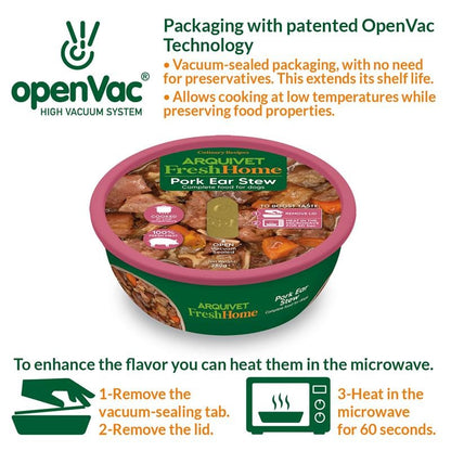 Arquivet Fresh Home Pig Ear Stew Nassfutter aus Schweineohren für Hunde 280 g