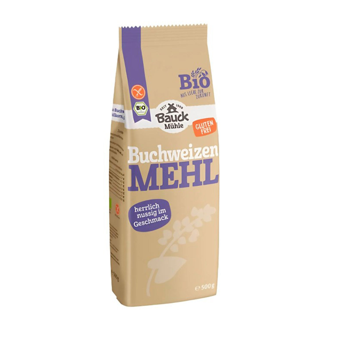 Glutenfri bovetemjöl Bauckhof 500 g