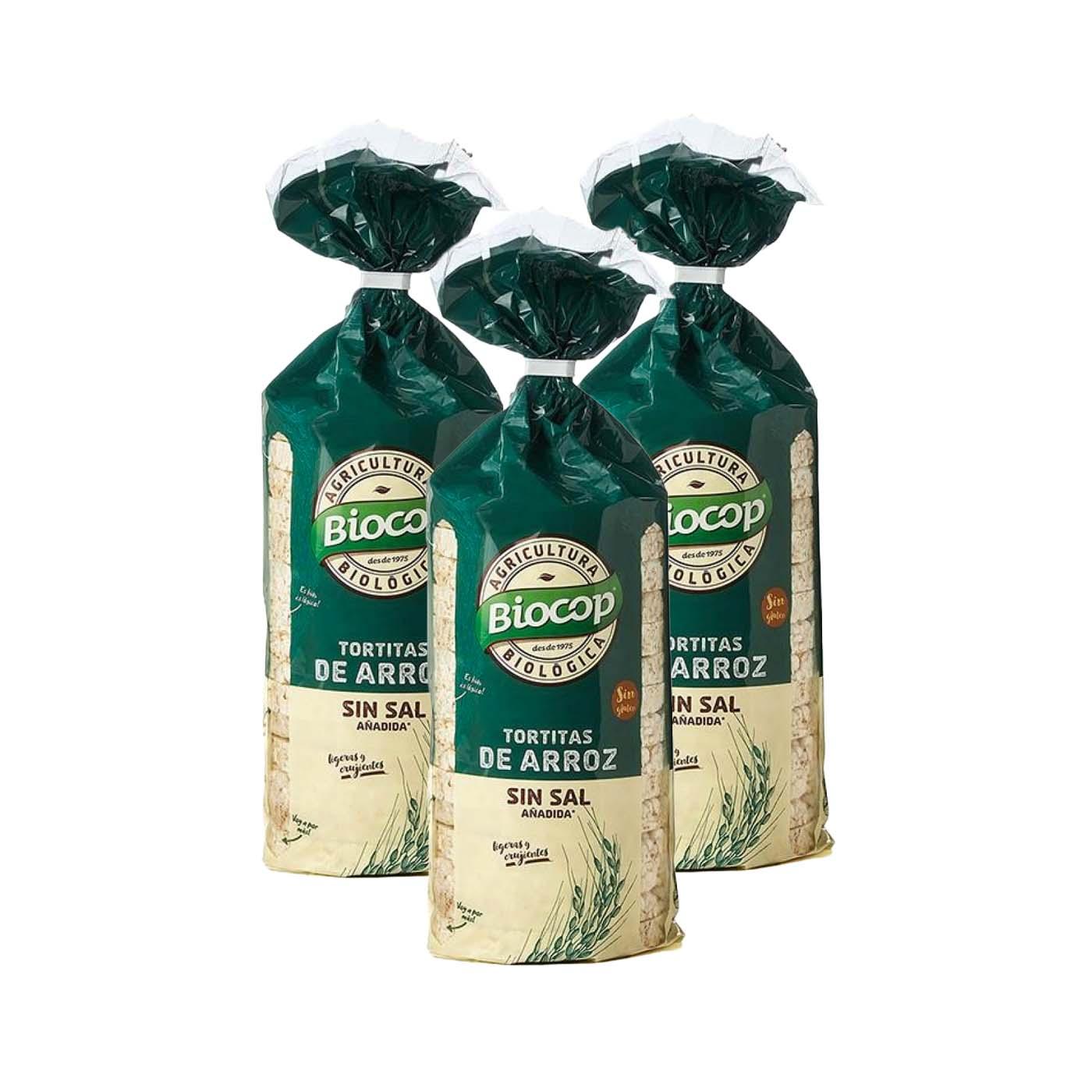 Pack of 3 Biocop Unsalted Rice Cakes 200 g