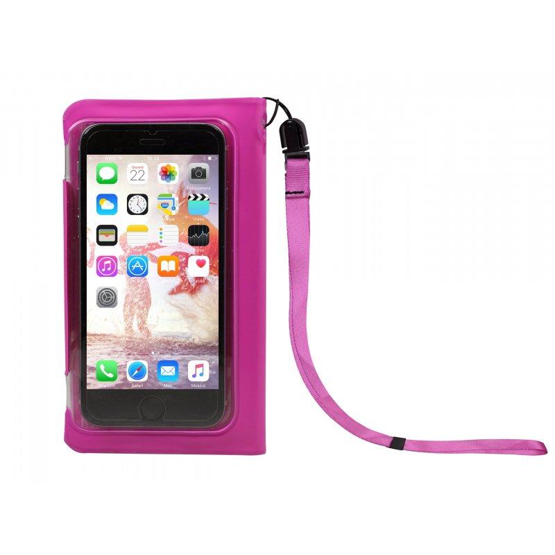 Wasserdichte Hülle im Buchformat für Smartphones bis zu 5" SBS Rosa