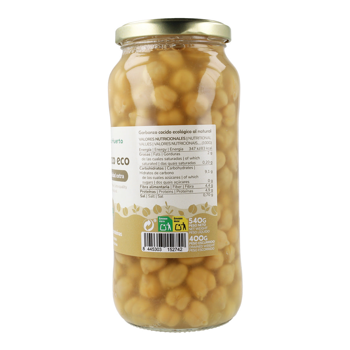 Gotowana ciecierzyca ECO Planeta Huerto 400 g