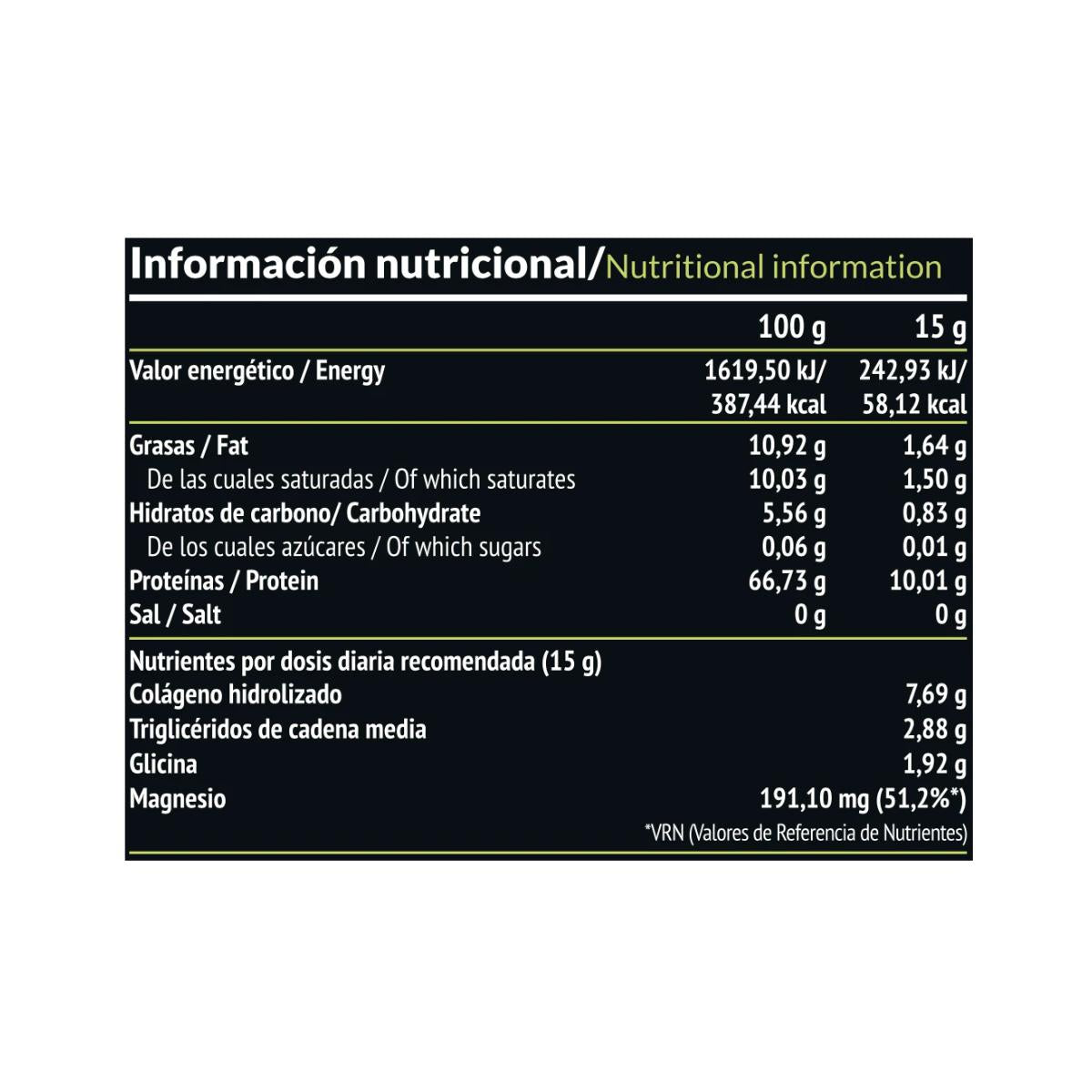 Elisir: Collagene + Olio TCM, 450 g Paleobull Elisir Neutro 450 g