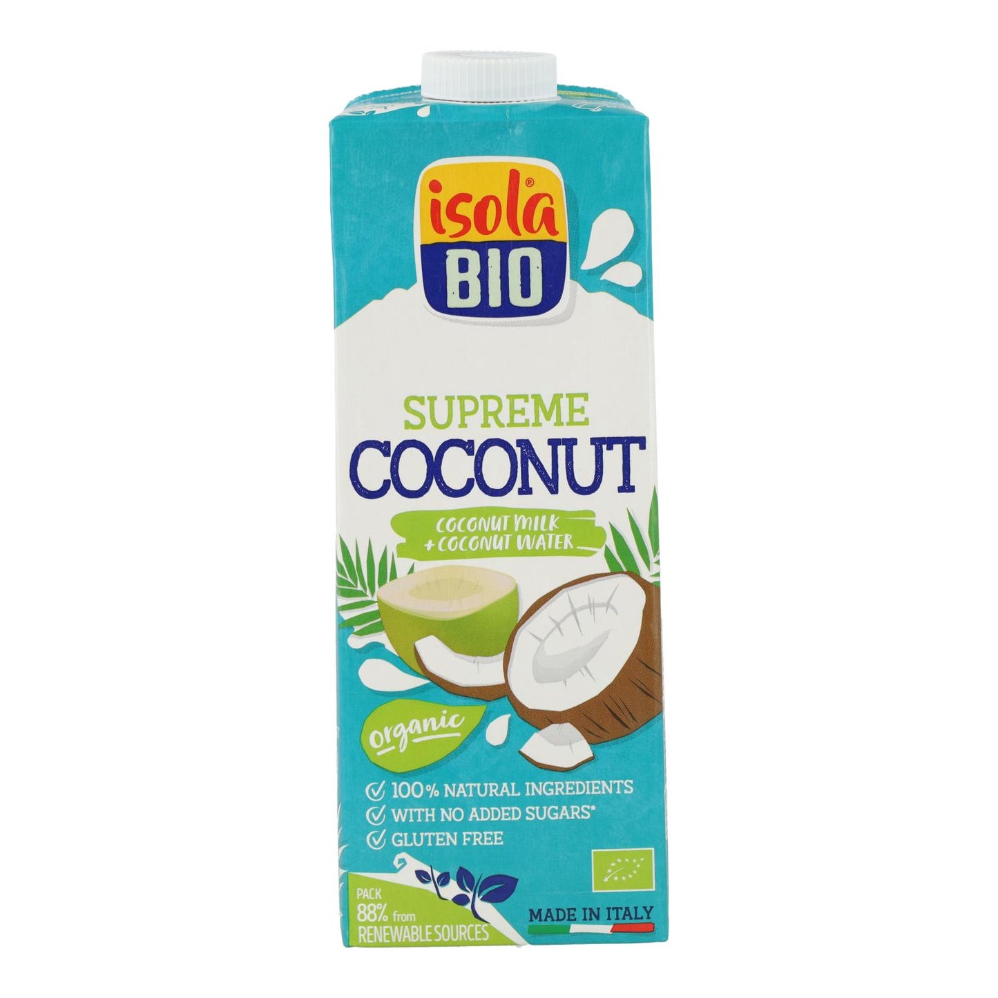 Pakket van 6 stuks Kokosdrank Supreme Bio Isola Bio 1 l