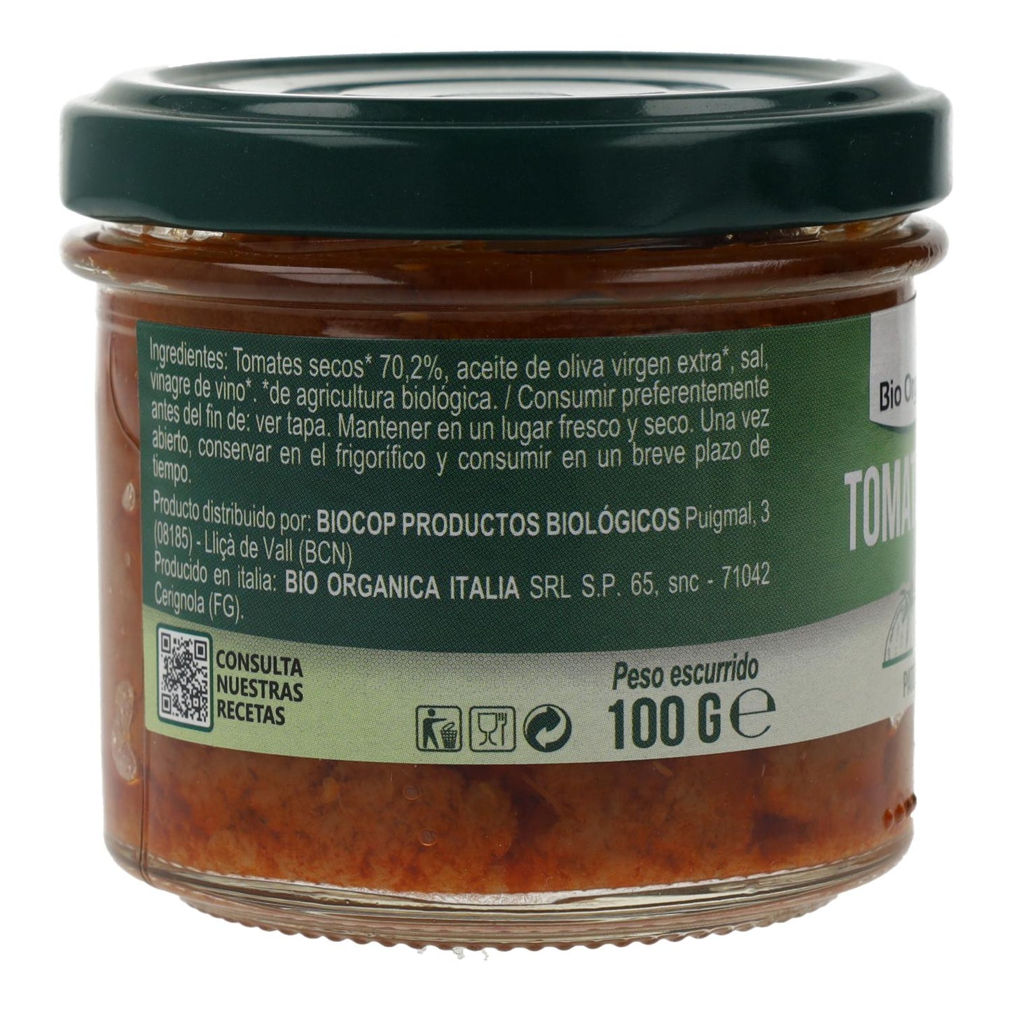 Organica Italia Organic Sun-dried Tomato Pâté, 100 g
