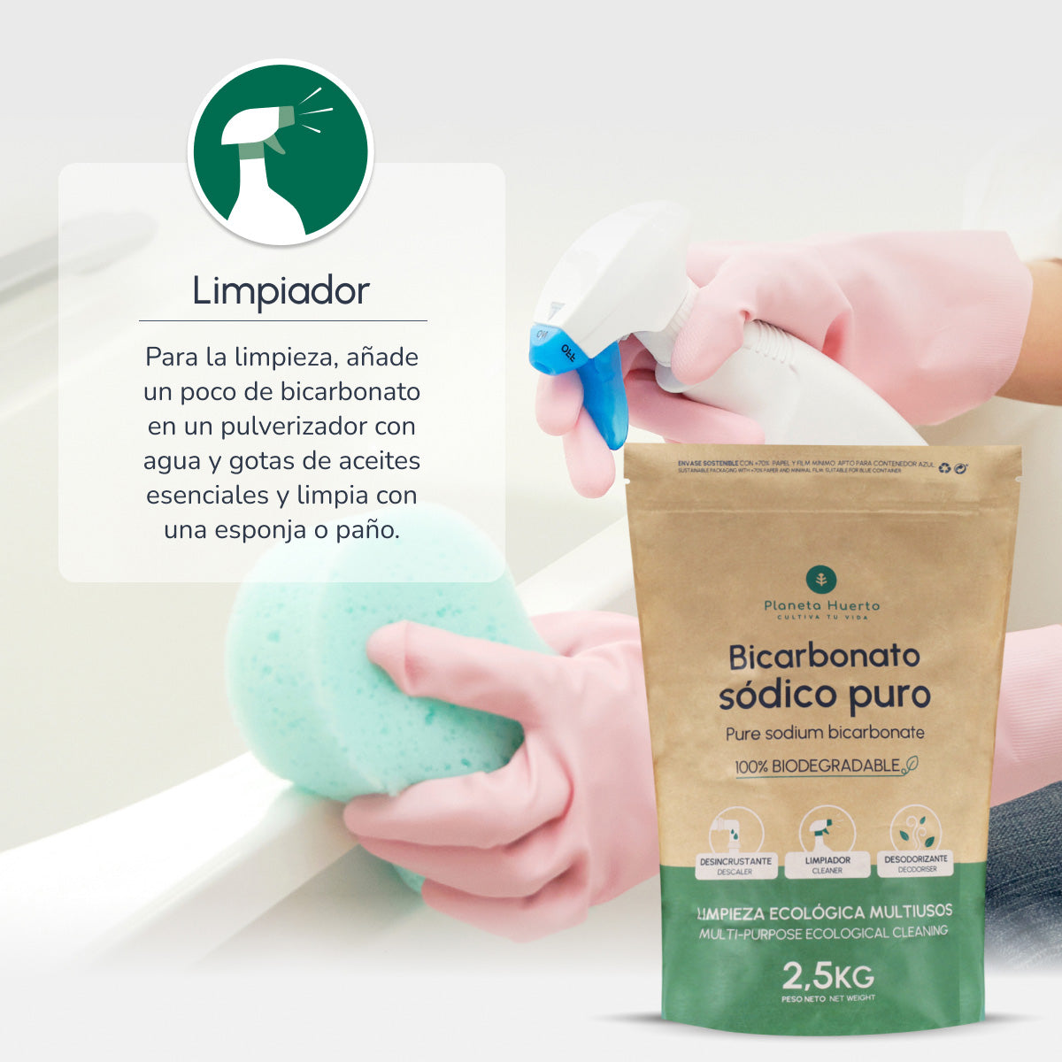 Opakowanie 3xWęglan sodu Planeta Huerto 1 Kg