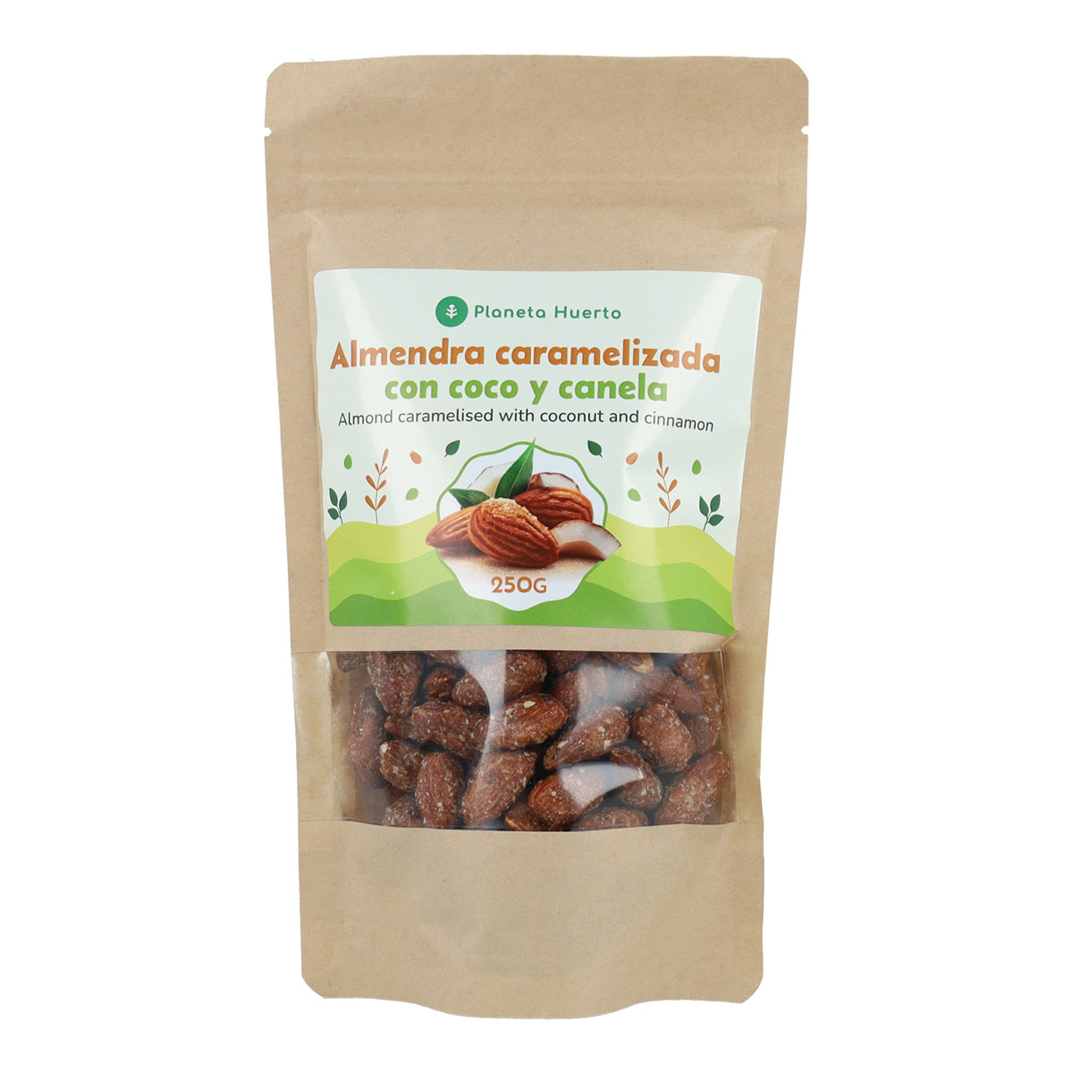 Mandeln mit Kokosnuss und Zimt Planeta Huerto 250gr