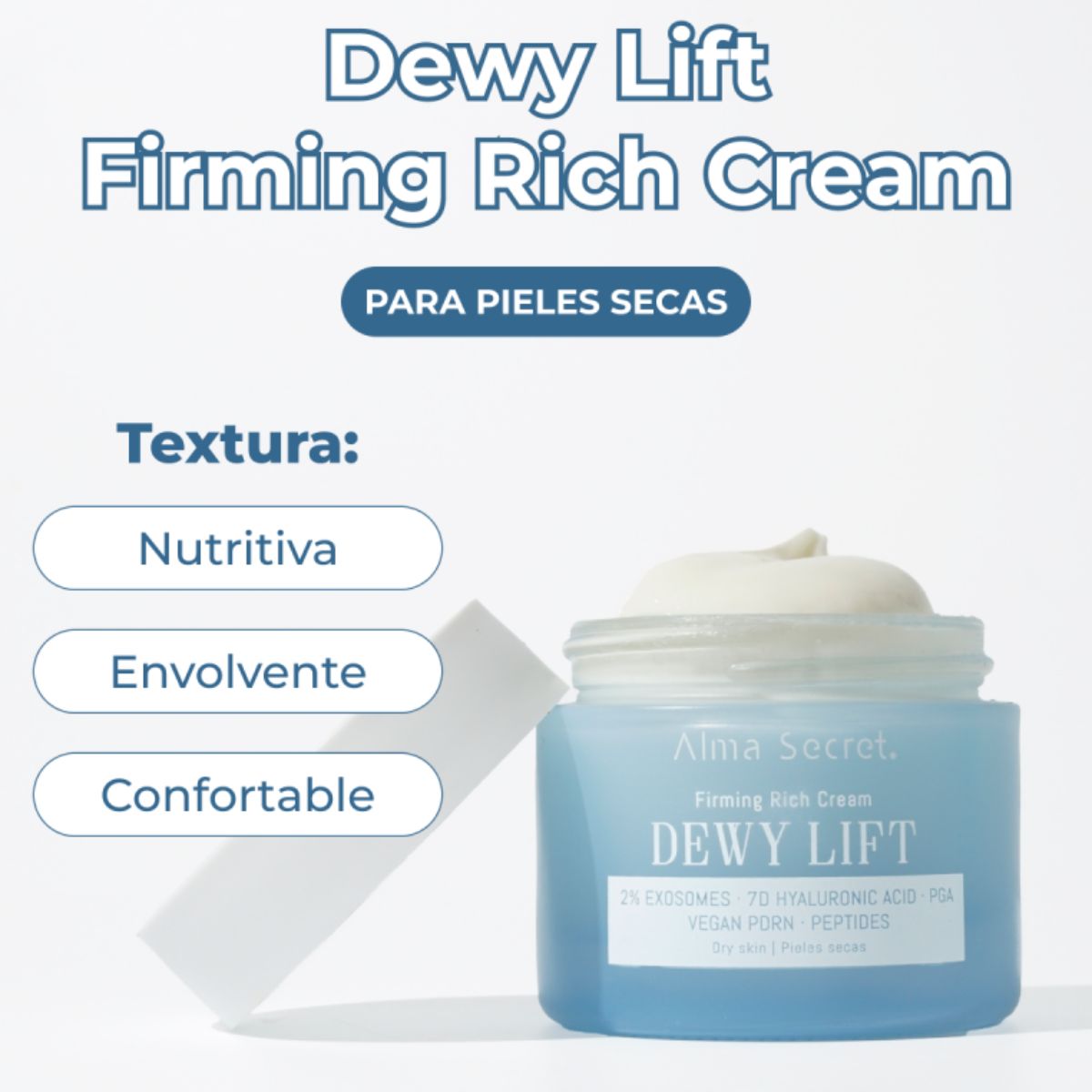 DEWY LIFT RICH FIRMING DAY CREAM - DRY SKIN WITH 2% EXOSOMES 50 ML